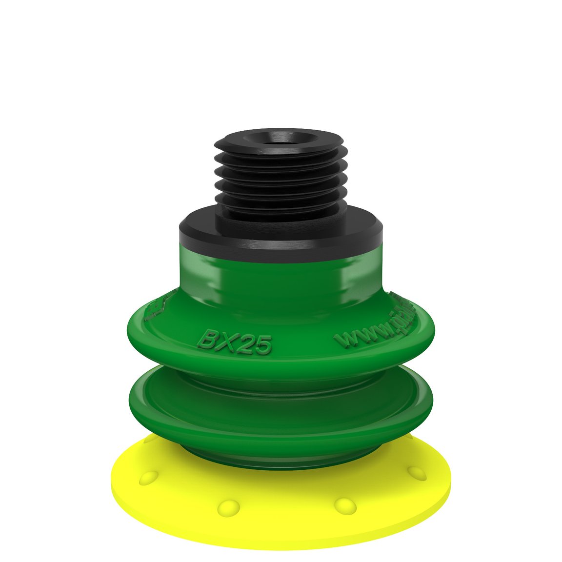 Suction cup BX25P Polyurethane 30/60 with filter, G1/8" male / M5 female, with mesh filter