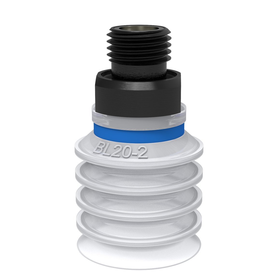 Ventouse BL20-2 Silicone FCM, G1/8" mâle, avec filtre maille - 1