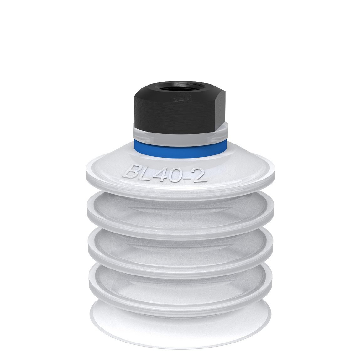 Suction cup BL40-2 Silicone FCM, 1/8" NPSF female, with mesh filter - 1