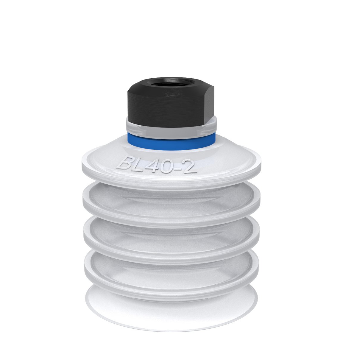 Ventouse BL40-2 Silicone FCM, 1/8" NPSF fem., avec filtre maille - 1