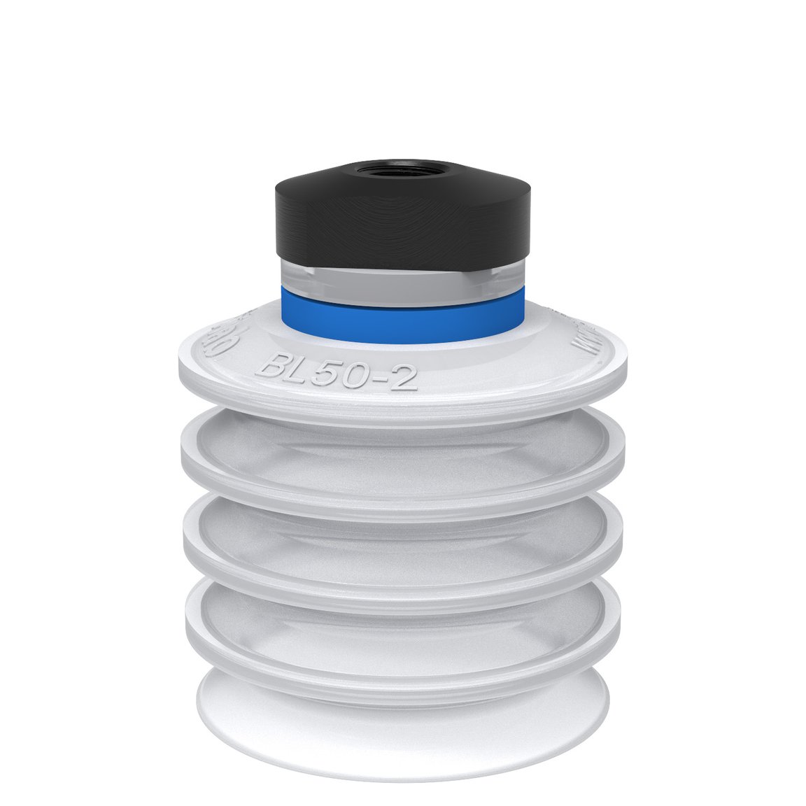 Suction cup BL50-2 Silicone FCM, 1/8" NPSF female, with mesh filter - 1