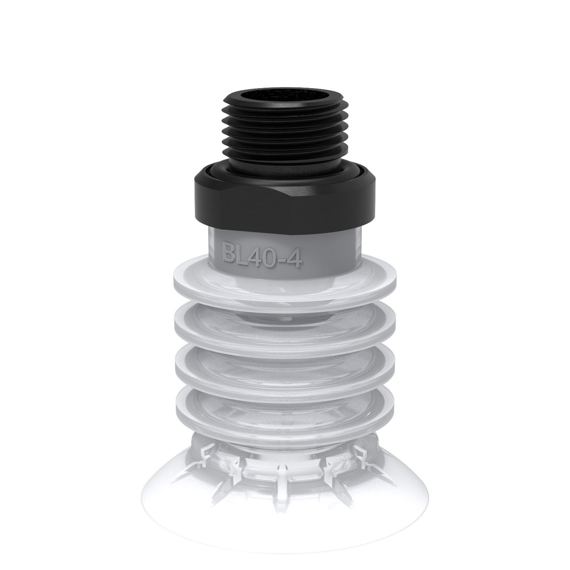 Suction cup BL40-4 Silicone FCM, G3/8" male - 1