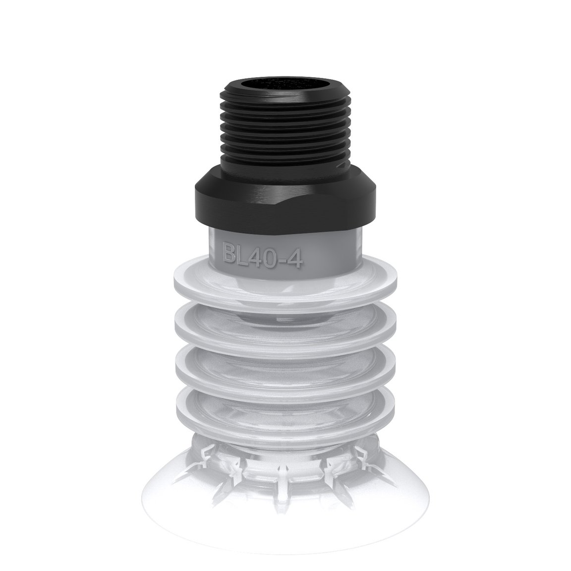 Suction cup BL40-4 Silicone FCM, 3/8" NPT male - 1