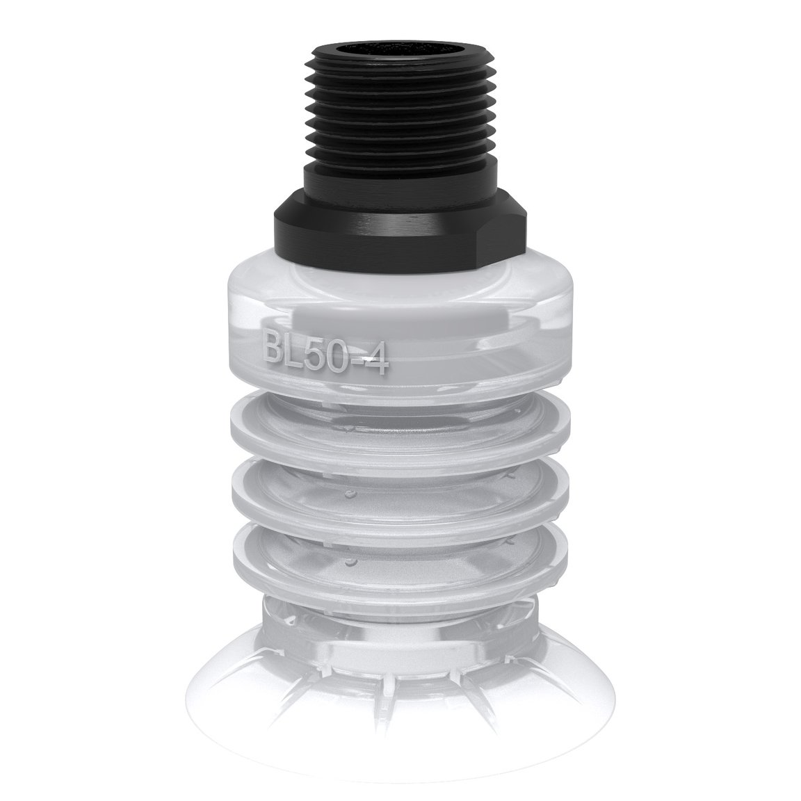 Ventosa BL50-4 Silicone FCM, 1/2" NPT maschio - 1