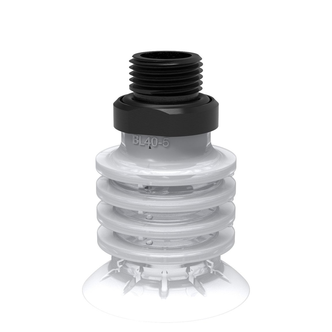 Suction cup BL40-5 Silicone FCM, G3/8" male - 1