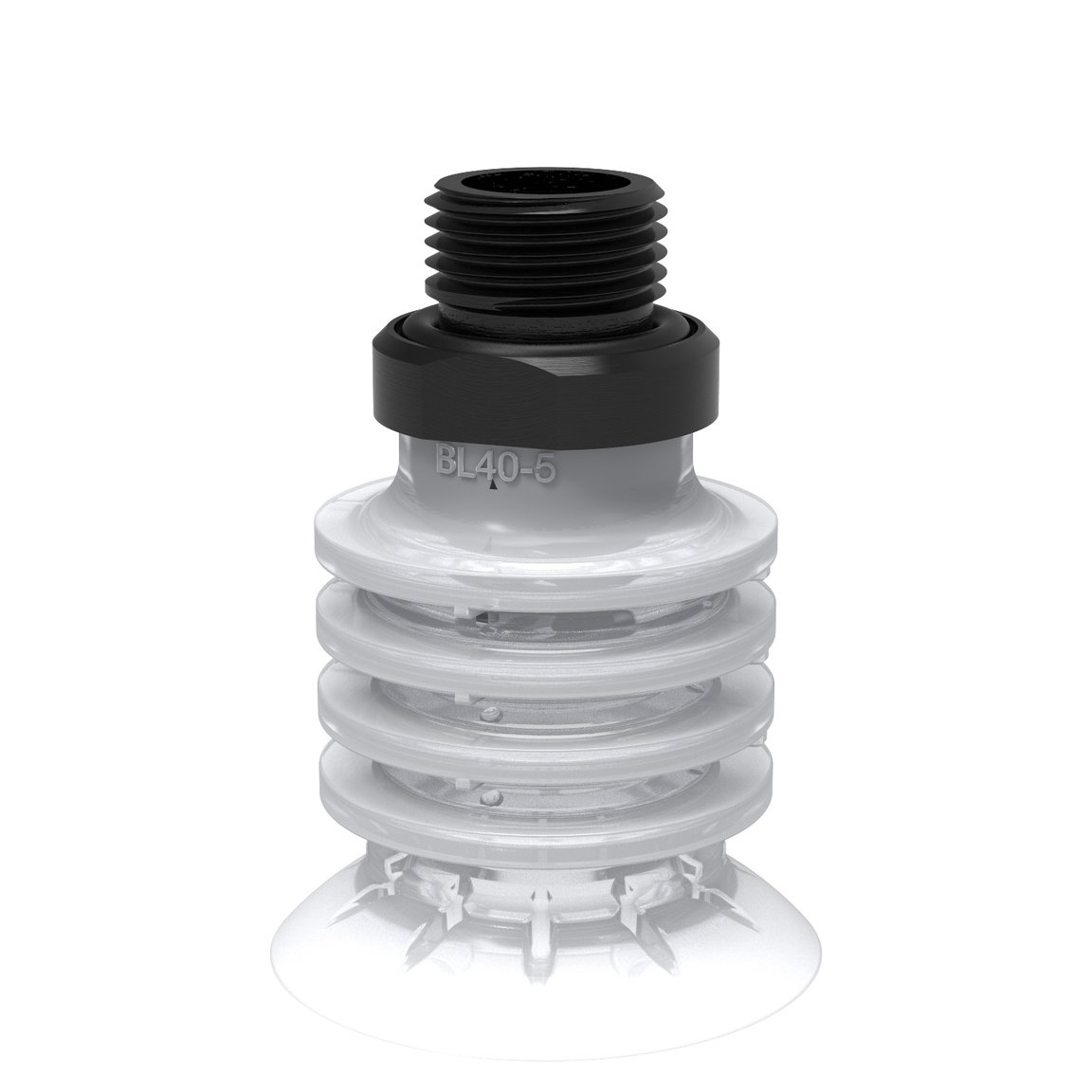 Suction cup BL40-5 Silicone FCM, G3/8" male - 1