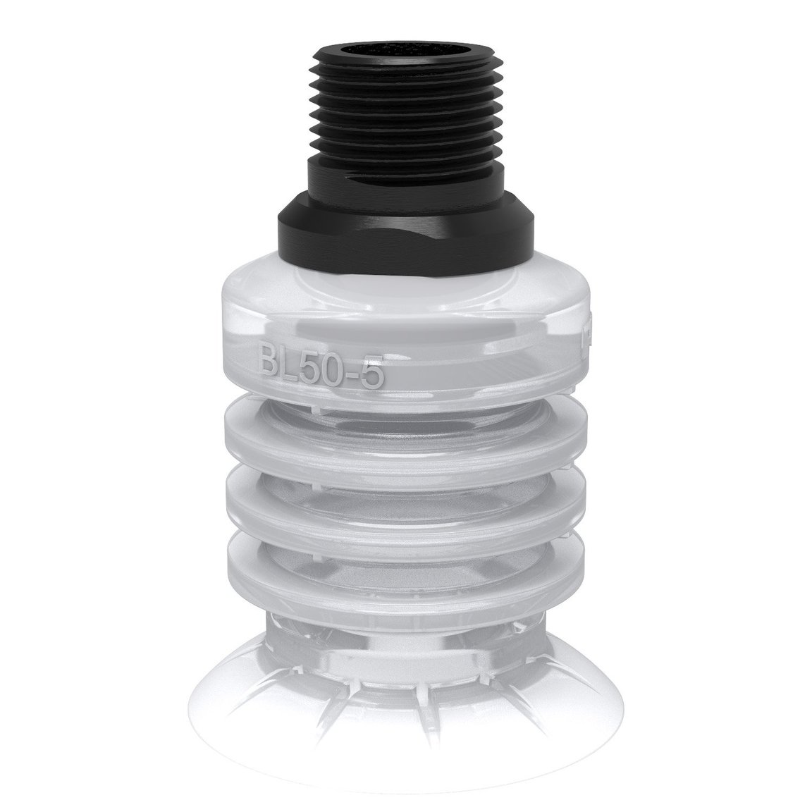 Suction cup BL50-5 Silicone FCM, 1/2" NPT male - 1