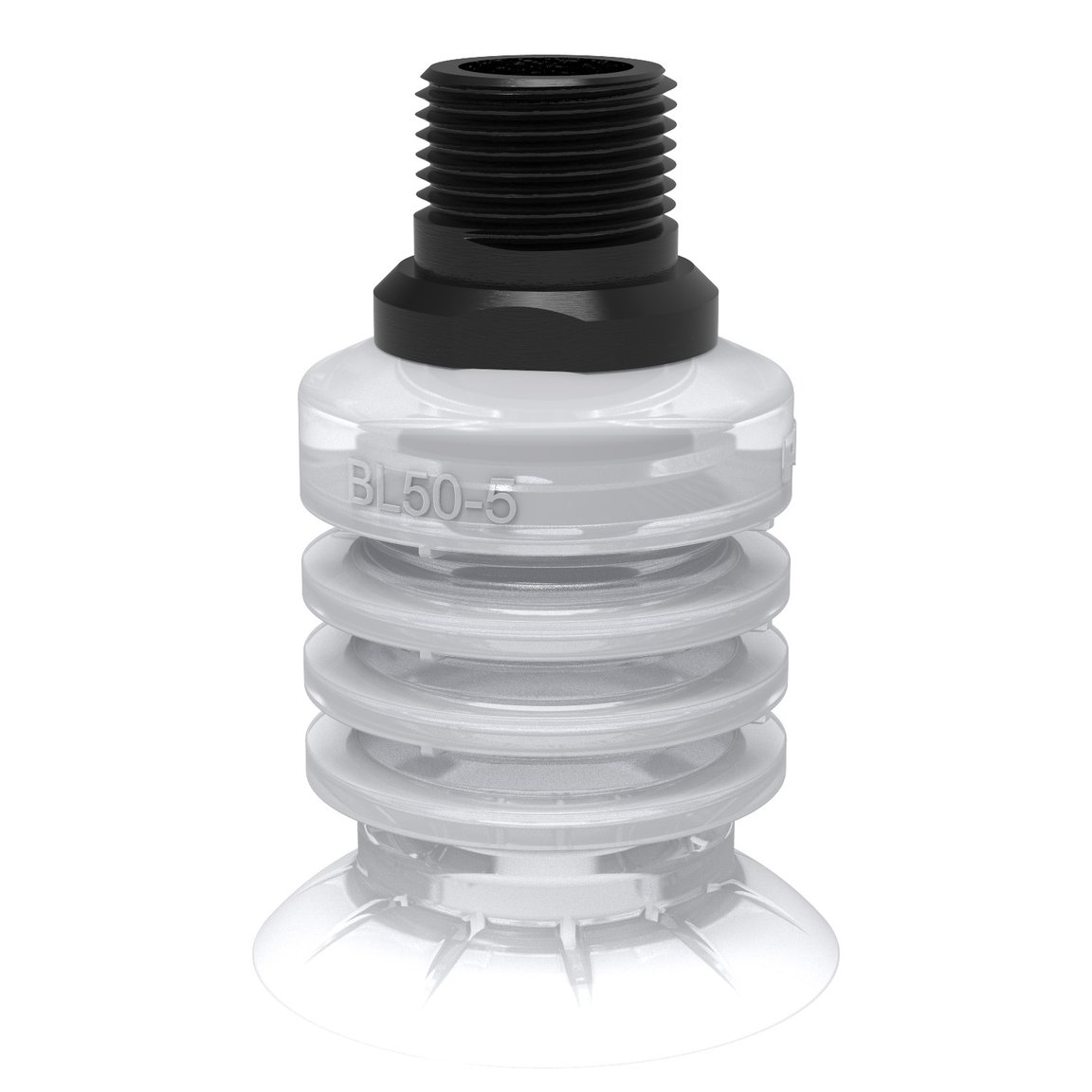 Suction cup BL50-5 Silicone FCM, 1/2" NPT male - 1