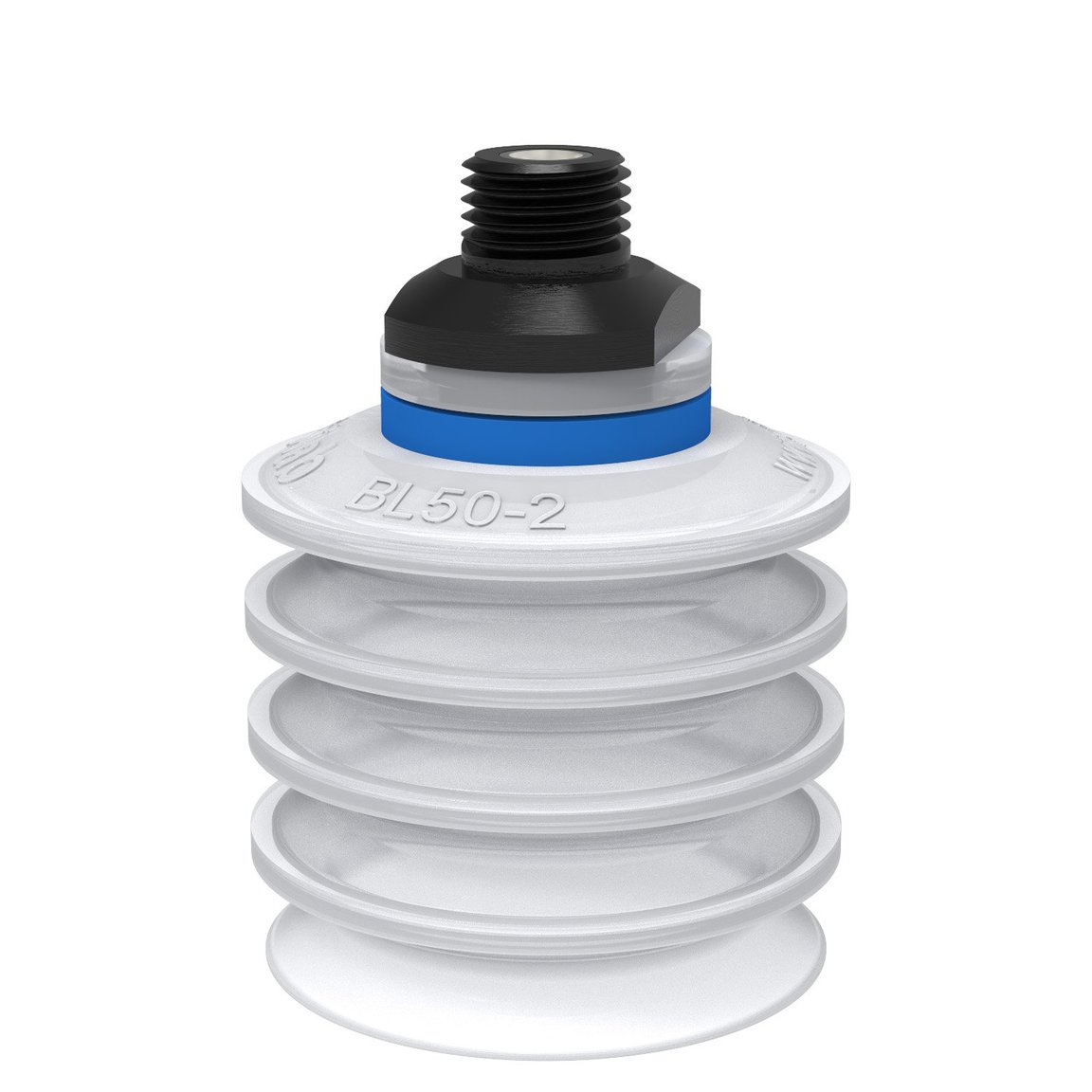 Suction cup BL50-2 Silicone FCM, 1/4" NPT male, with mesh filter - 1