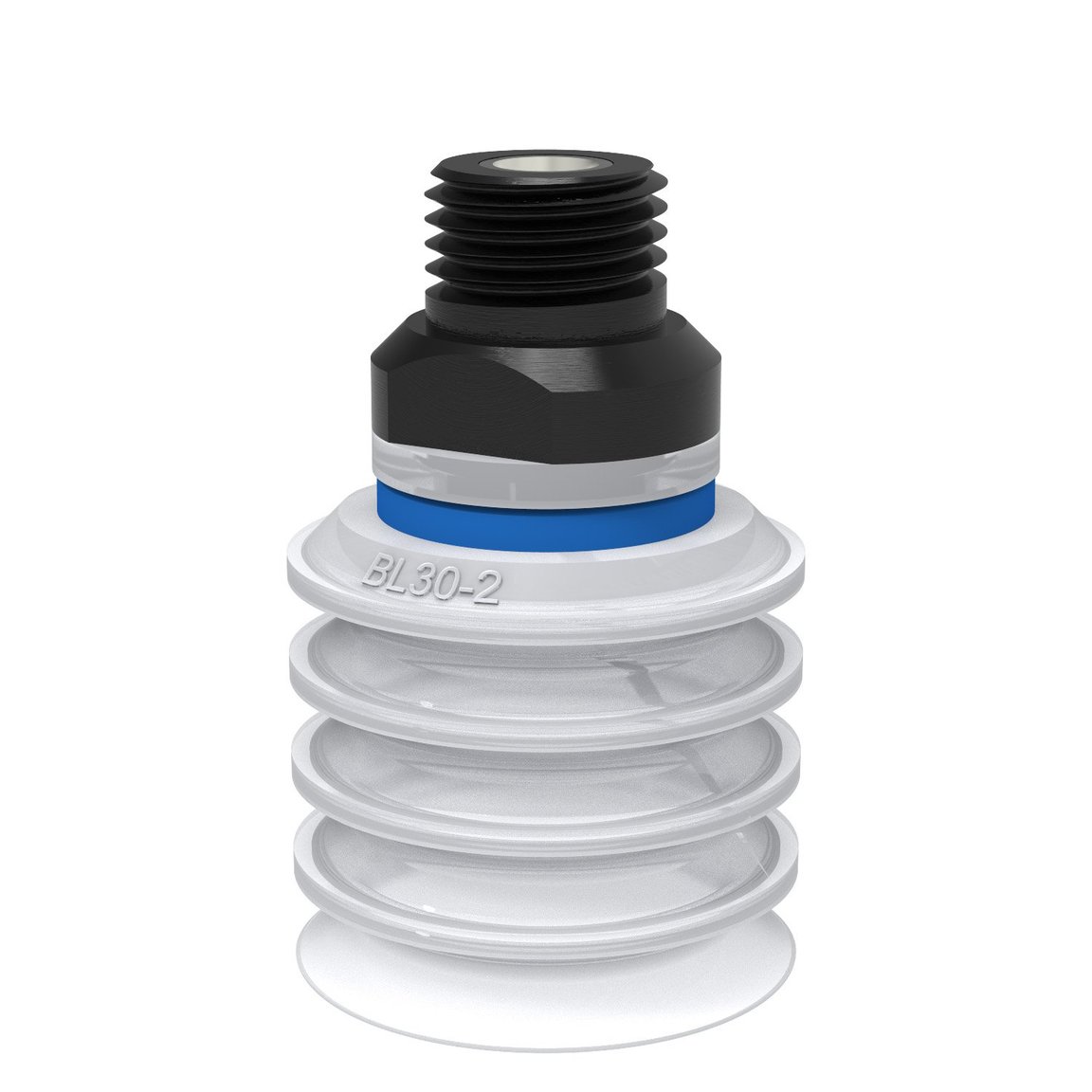 Suction cup BL30-2 Silicone FCM, 1/4" NPT male, with mesh filter - 1