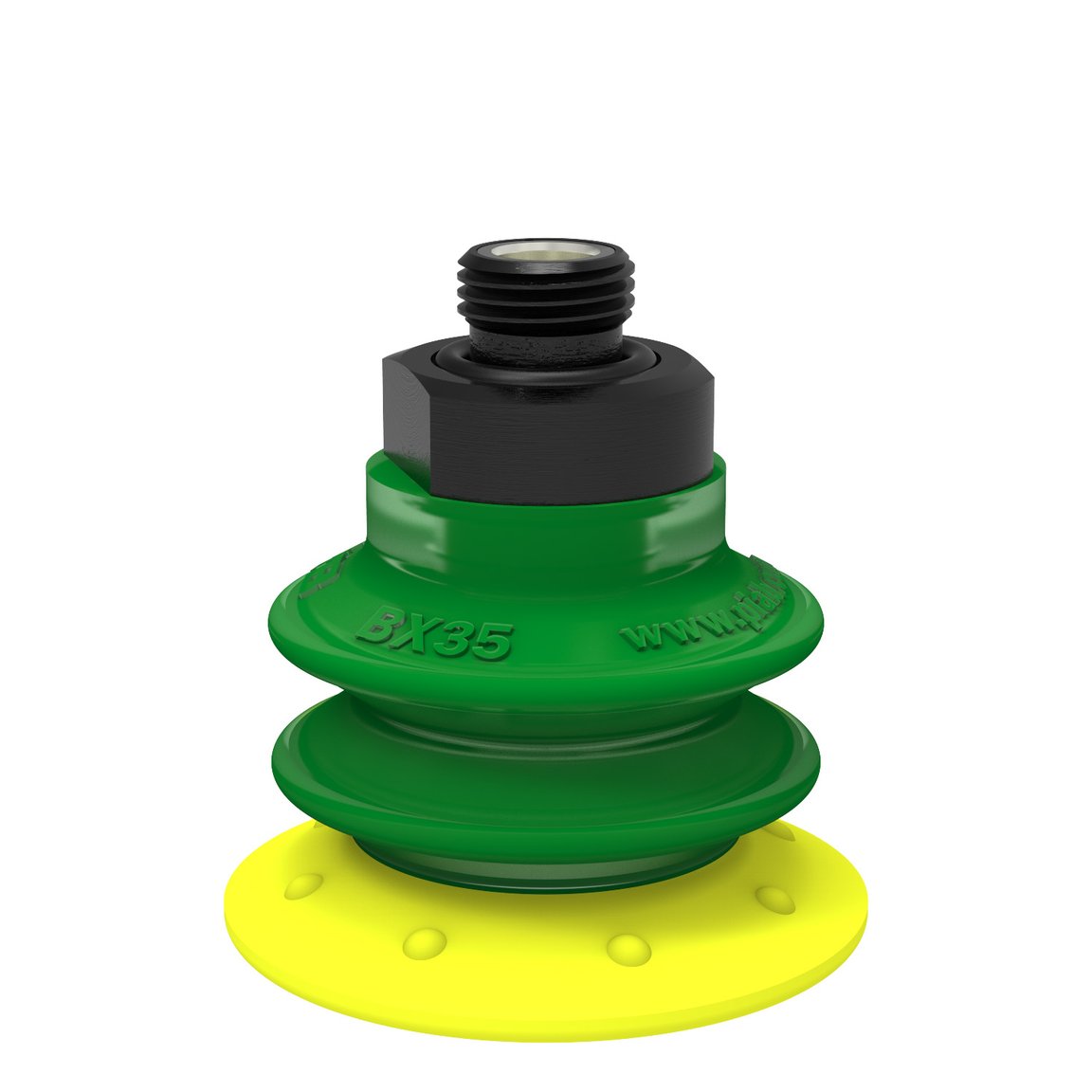Suction cup BX35P Polyurethane 30/60 with filter, G1/8" male, with mesh filter - 1