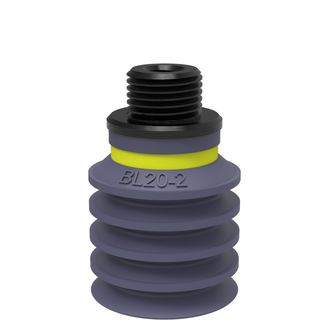 Suction cup BL20-2 HNBR, G1/8" male/M5 female