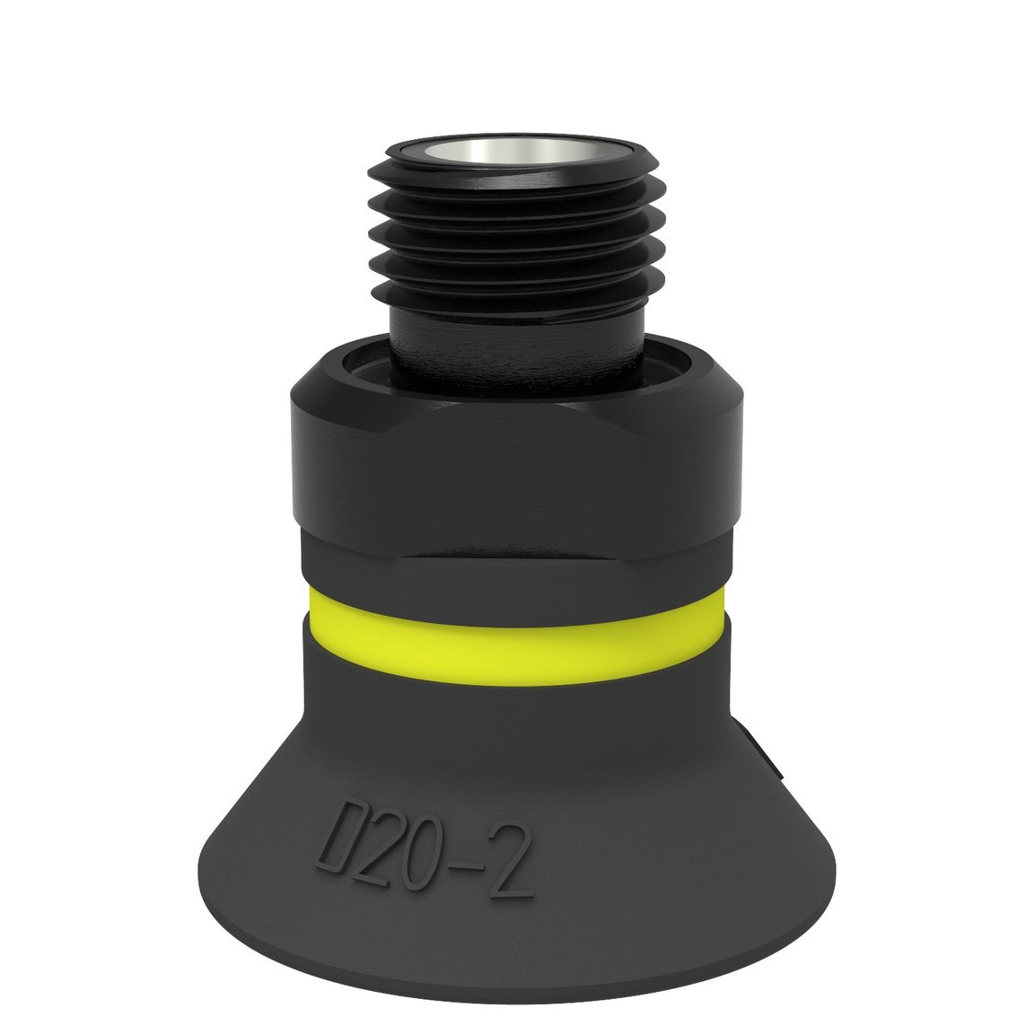 Saugnapf D20-2 Chloropren, G1/8" Aussengewinde, mit Filtersieb - 1