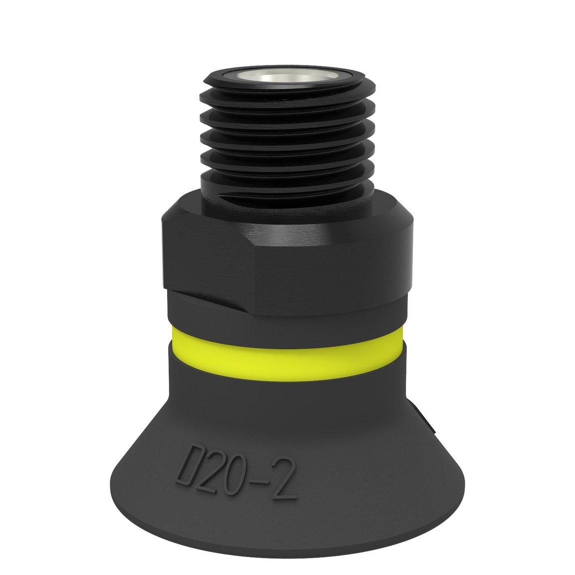 Suction cup D20-2 Chloroprene, 1/8" NPT male, with mesh filter - 1
