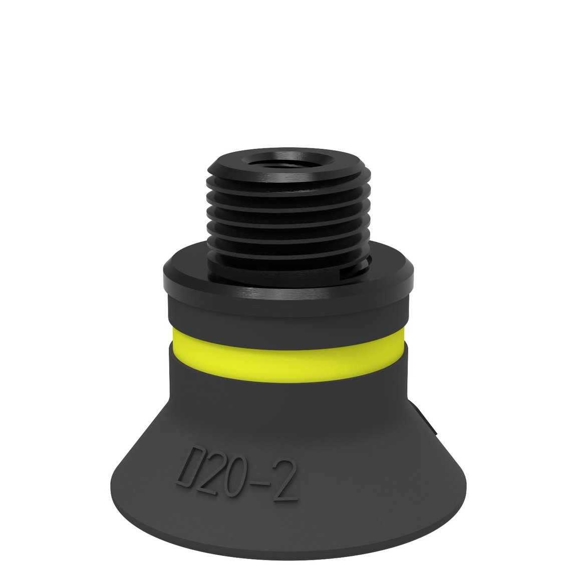 Suction cup D20-2 Chloroprene, G1/8" male/M5 female - 1