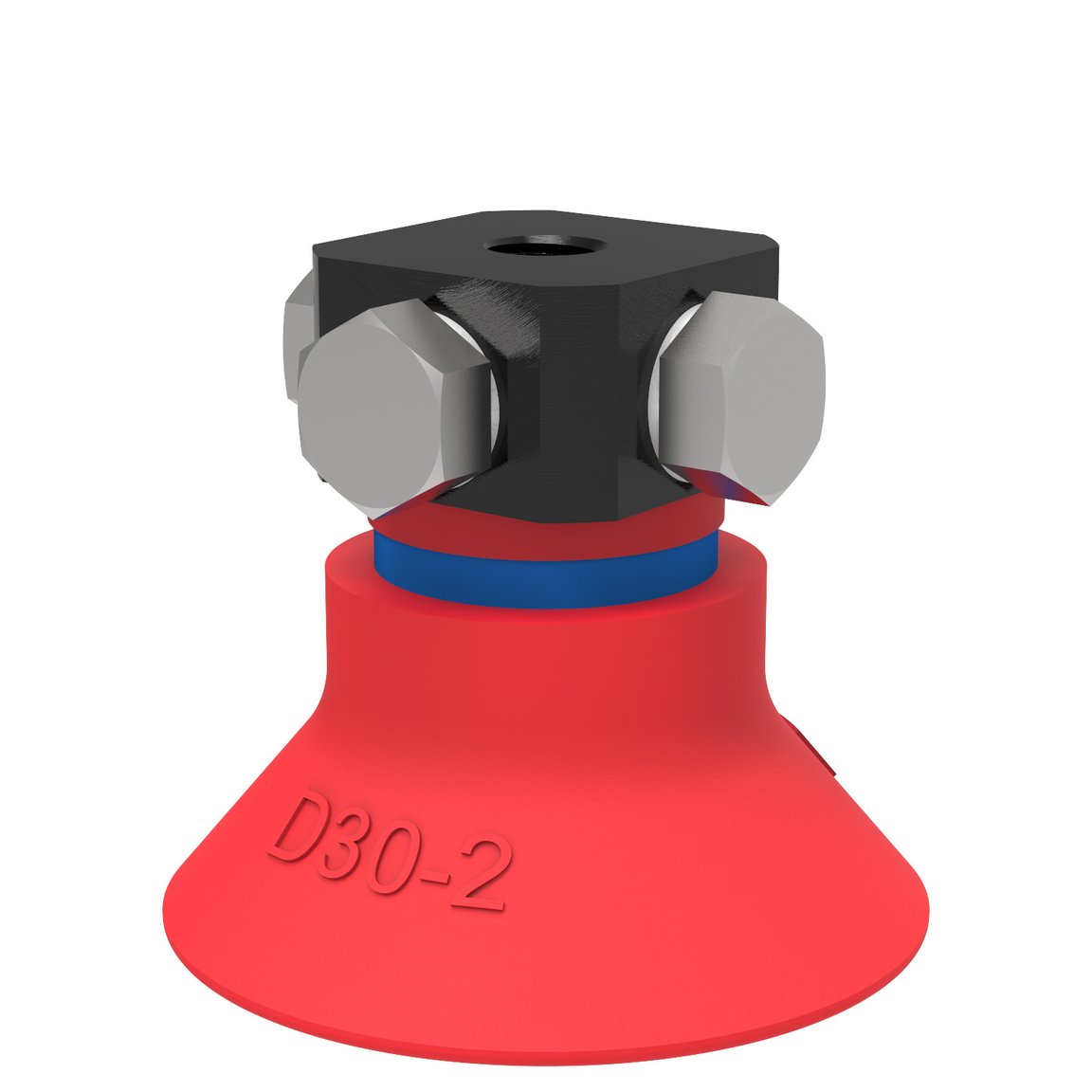 Suction cup D30-2 Silicone, 5xM5 female - 1