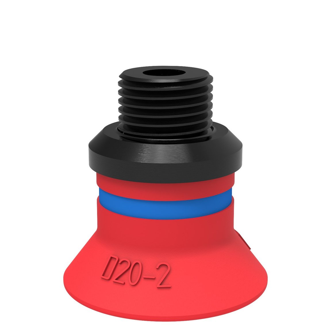 Suction cup D20-2 Silicone, G1/8" male/M5 female, PA - 1