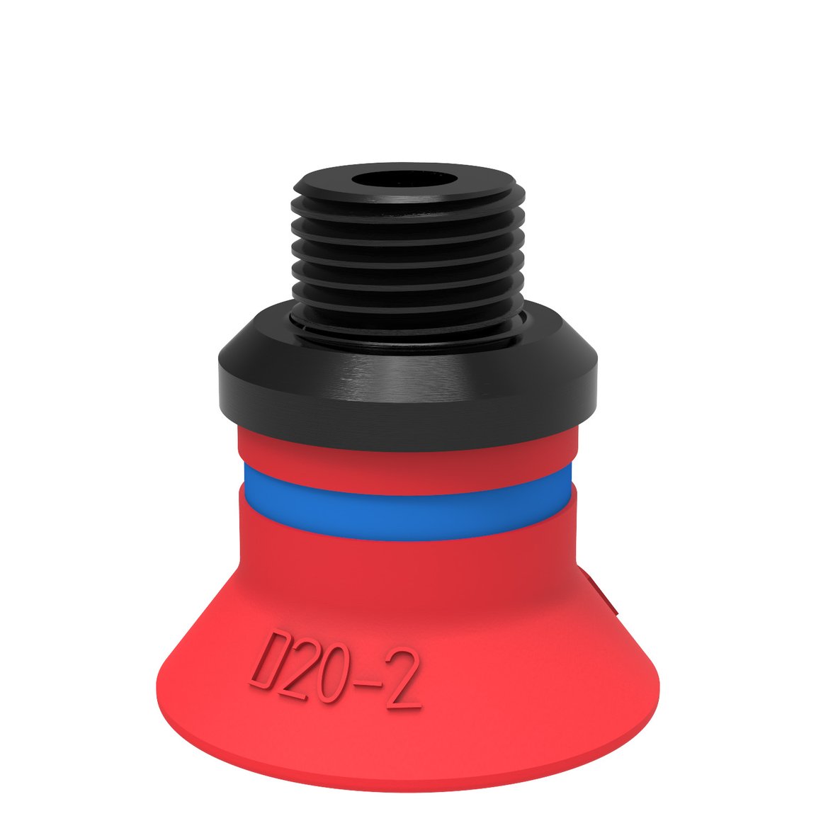 Suction cup D20-2 Silicone, G1/8" male/M5 female, PA - 1