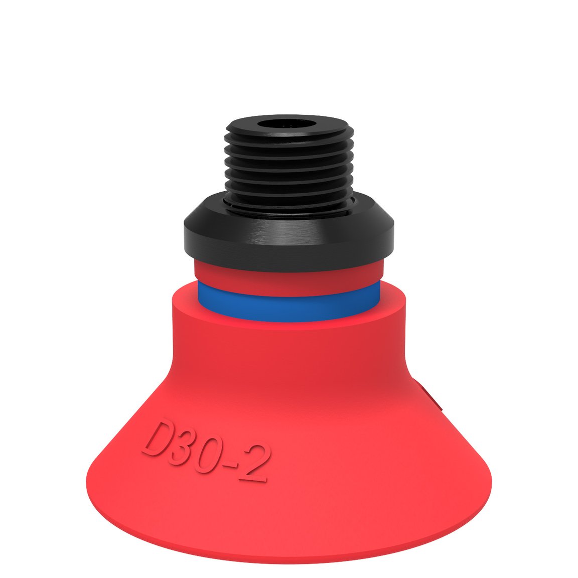 Suction cup D30-2 Silicone, G1/8" male/M5 female, PA - 1