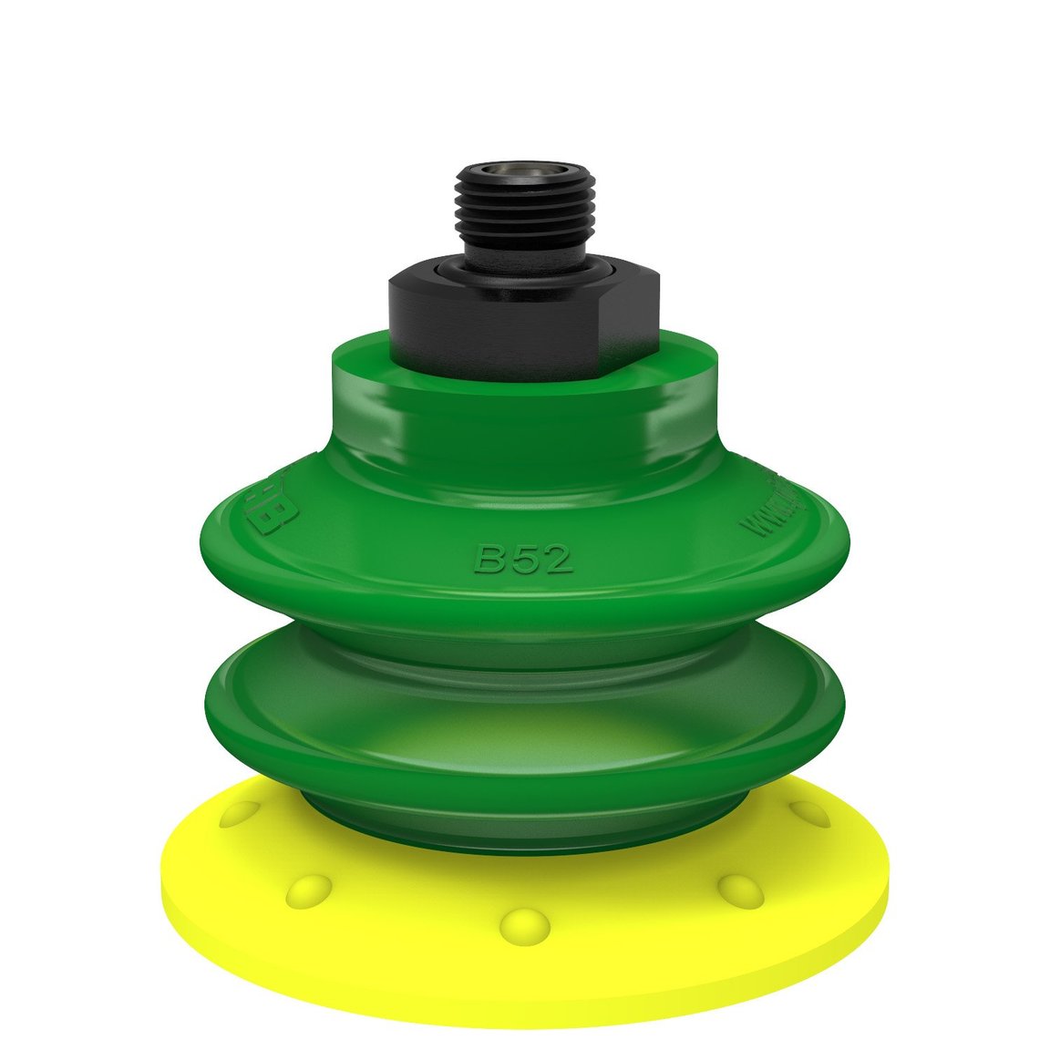 Ventouse BX52P Polyuréthane 30/60 avec filtre, G1/8" mâle, avec filtre maille - 1