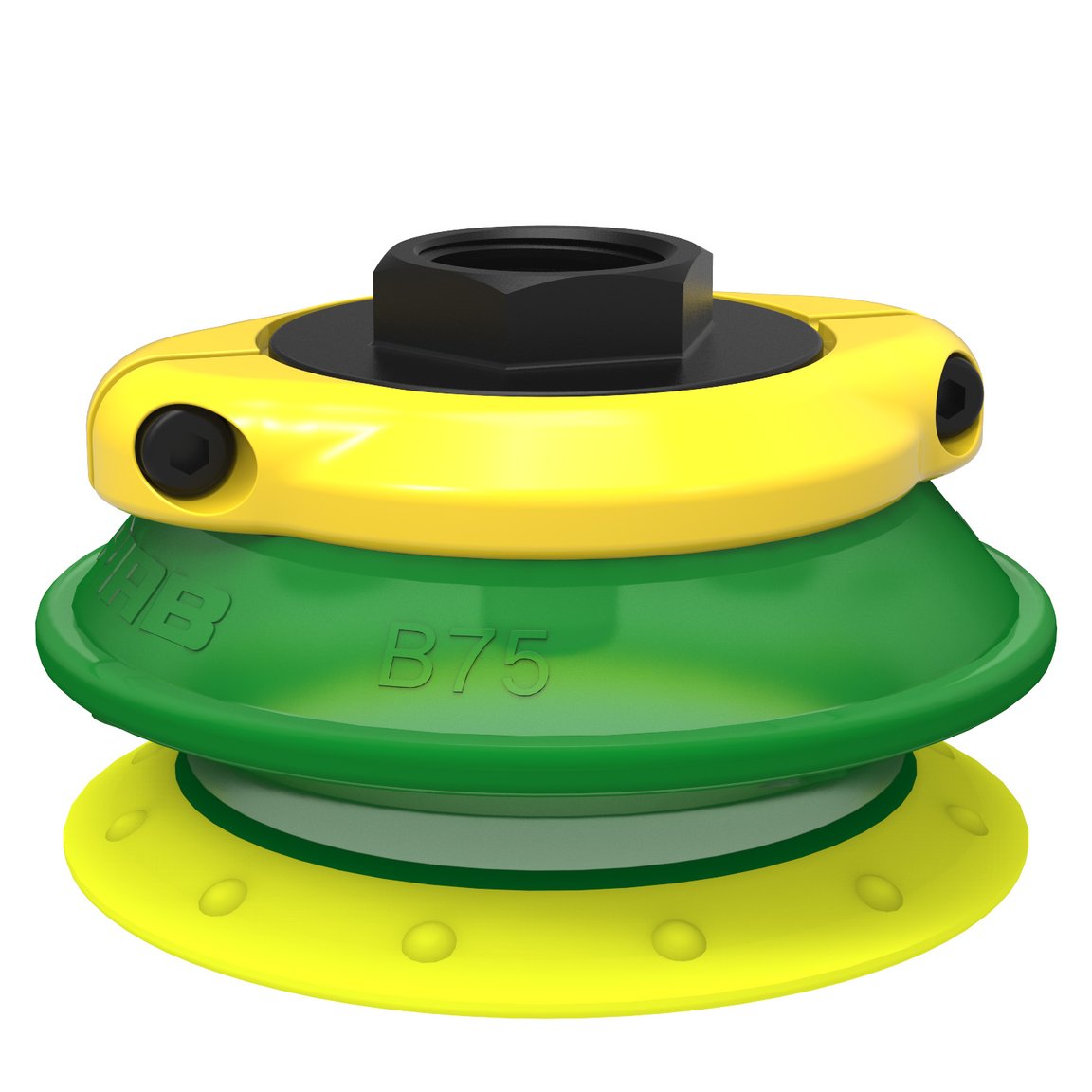Suction cup B75P Polyurethane 30/60, G1/2" female, with mesh filter