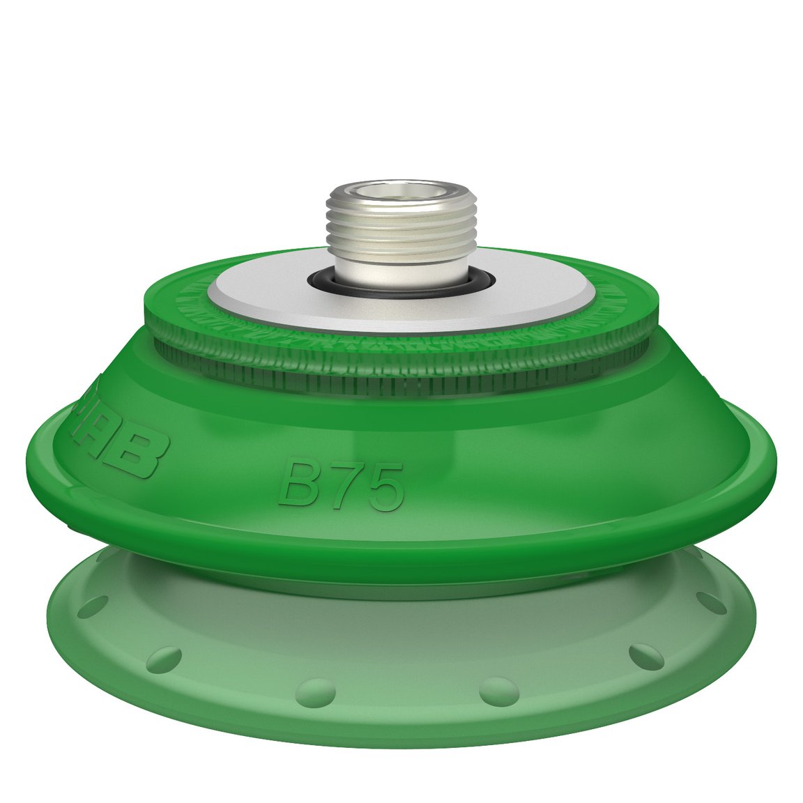Suction cup B75P Polyurethane 60, thread insert G3/8" male, with mesh filter for Vacuum Gripper System (VGS) - 1