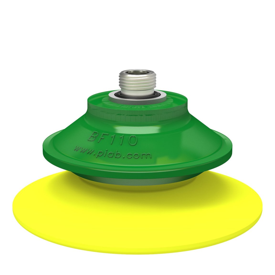 Suction cup BF110P Polyurethane 30/60, thread insert G3/8" male with mesh filter - 1