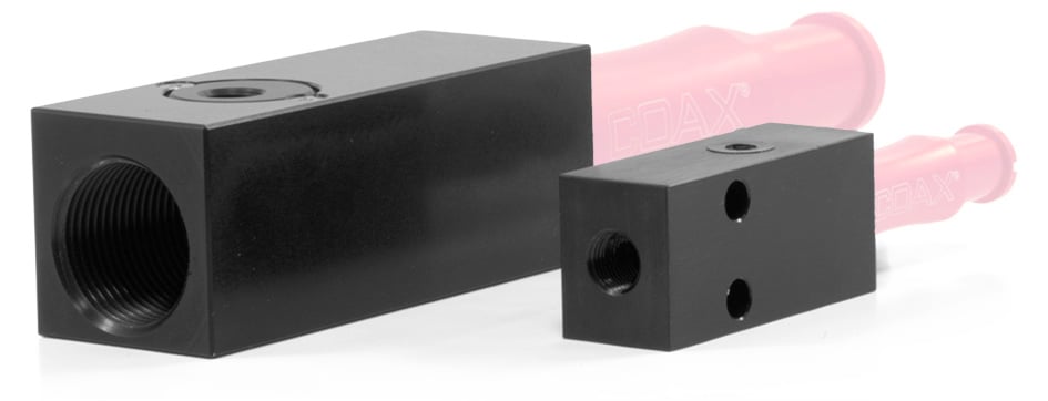 Gehäuse für COAX® MINI Cartridge 2x1/8" V - 1