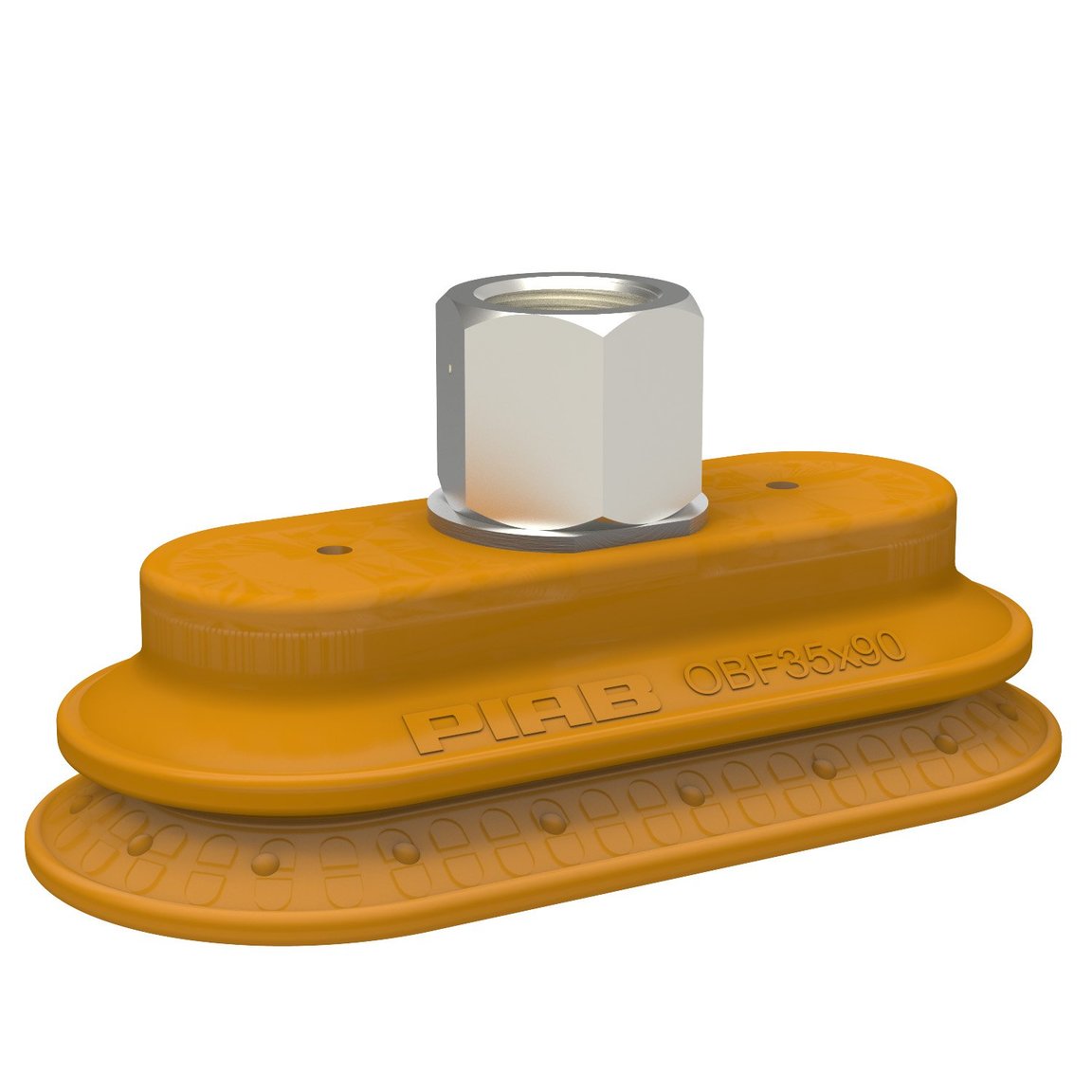Suction cup OBF35x90P Polyurethane 55/60, G3/8" female, 17 mm thread