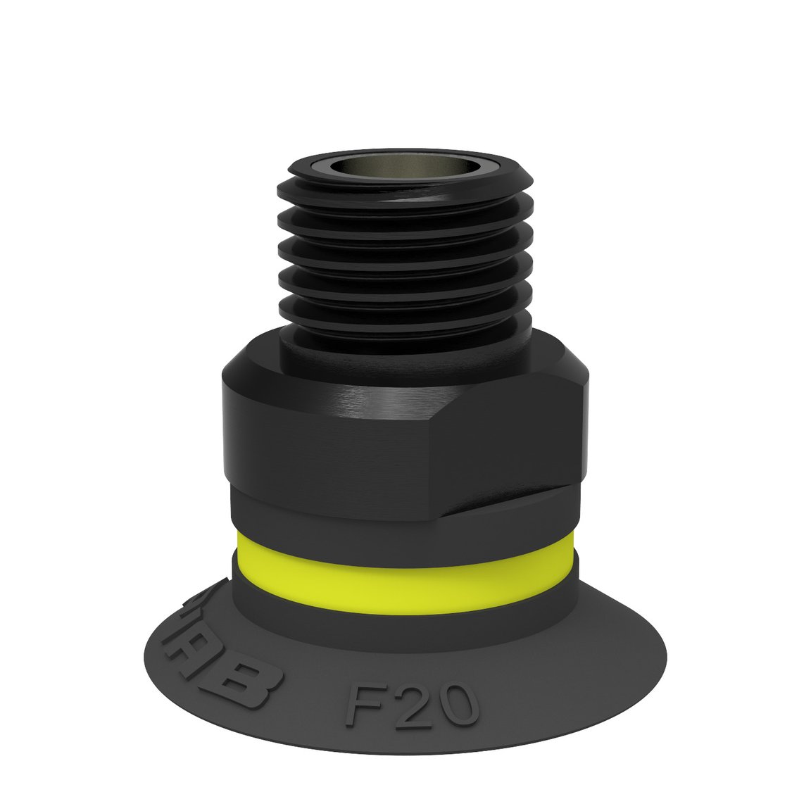 Suction cup F20 Chloroprene, 1/8" NPT male, with mesh filter - 1