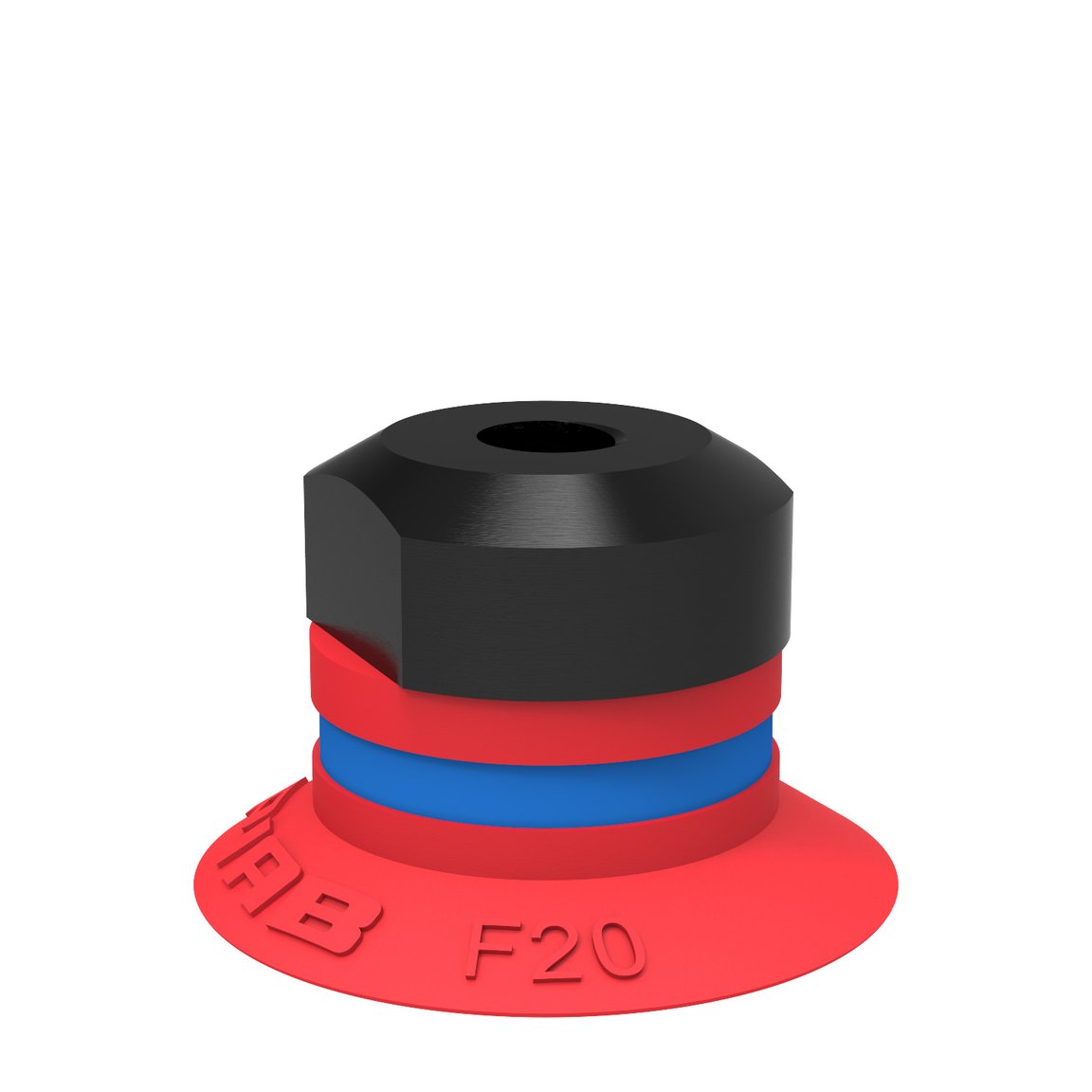 Saugnapf F20 Silikon, M5 Innengewinde - 1