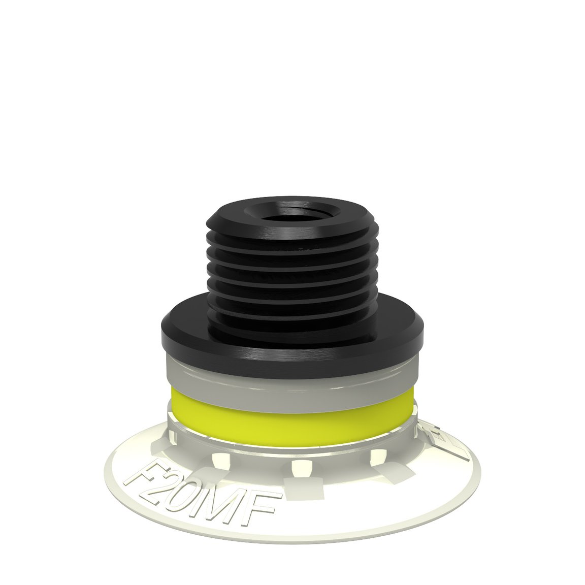 Sugkopp F20MF Termoplastisk polyuretan, G1/8" utv. / M5 inv., med strypbackventil - 1