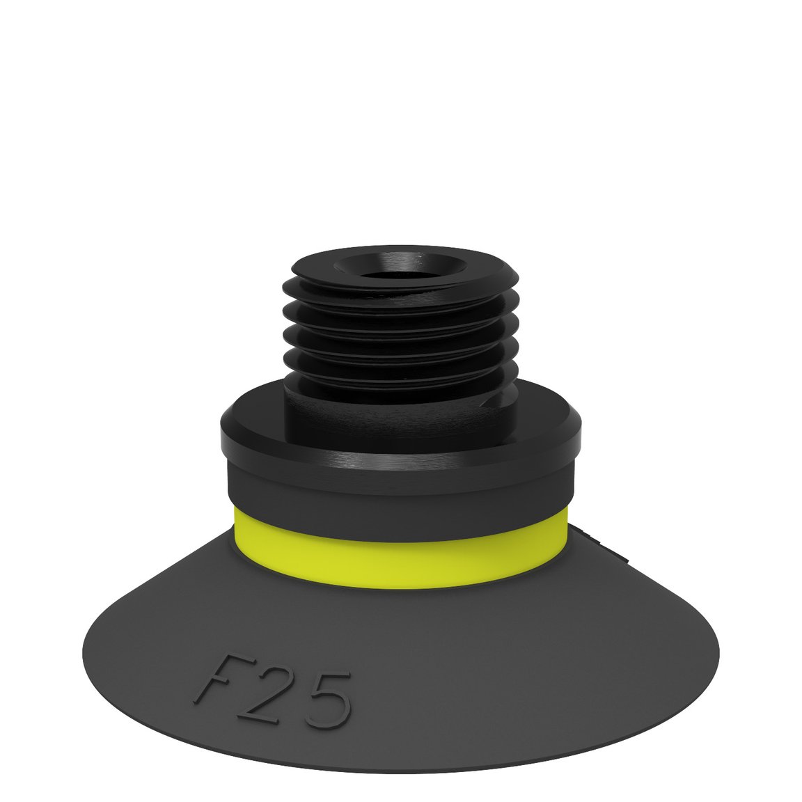 Suction cup F25 Chloroprene, G1/8" male/M5 female, with mesh filter - 1