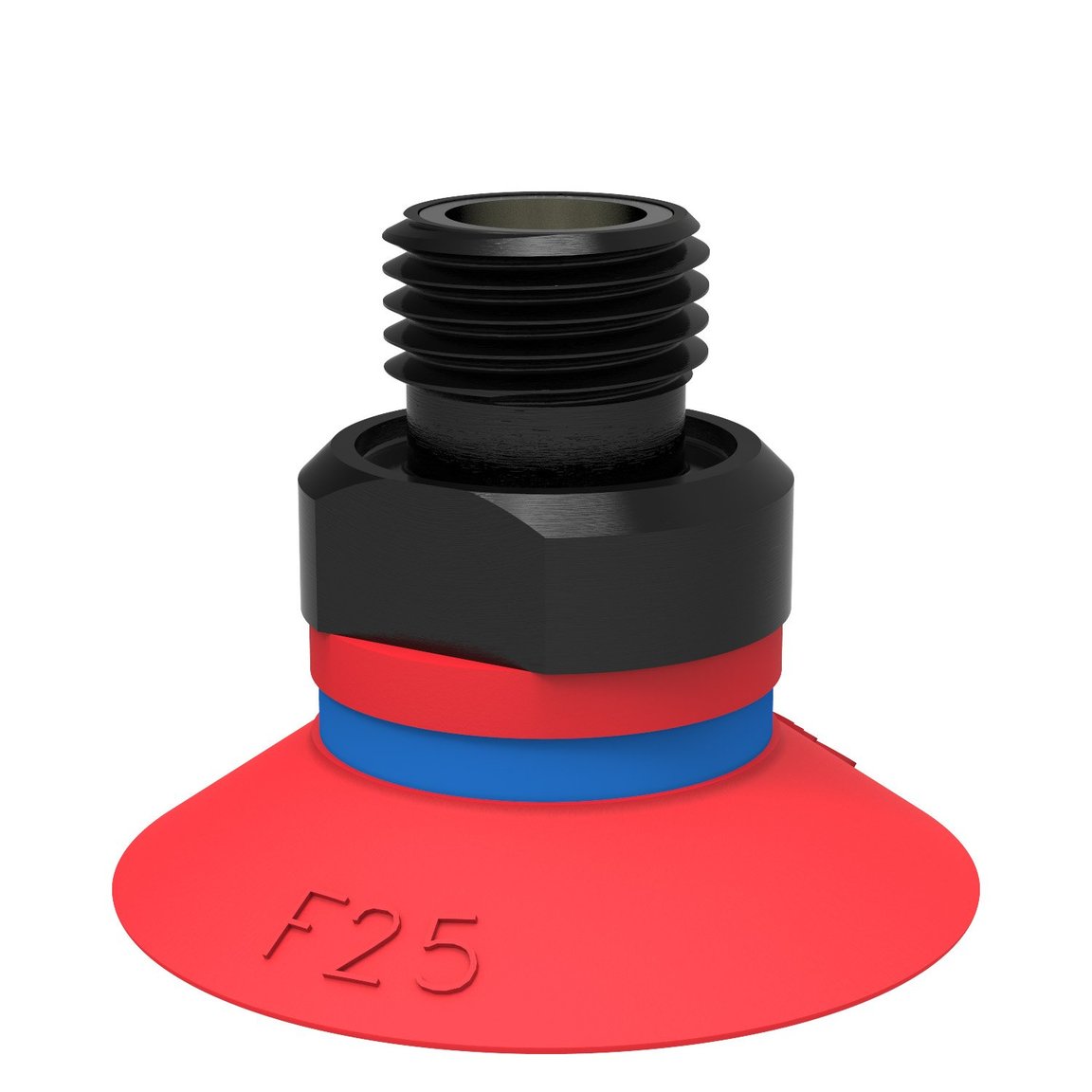 흡입 컵 F25 실리콘, G1/8" 수, 메쉬 필터 포함 - 1