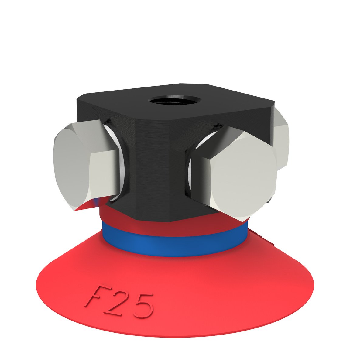 Suction cup F25 Silicone, 5xM5 female - 1