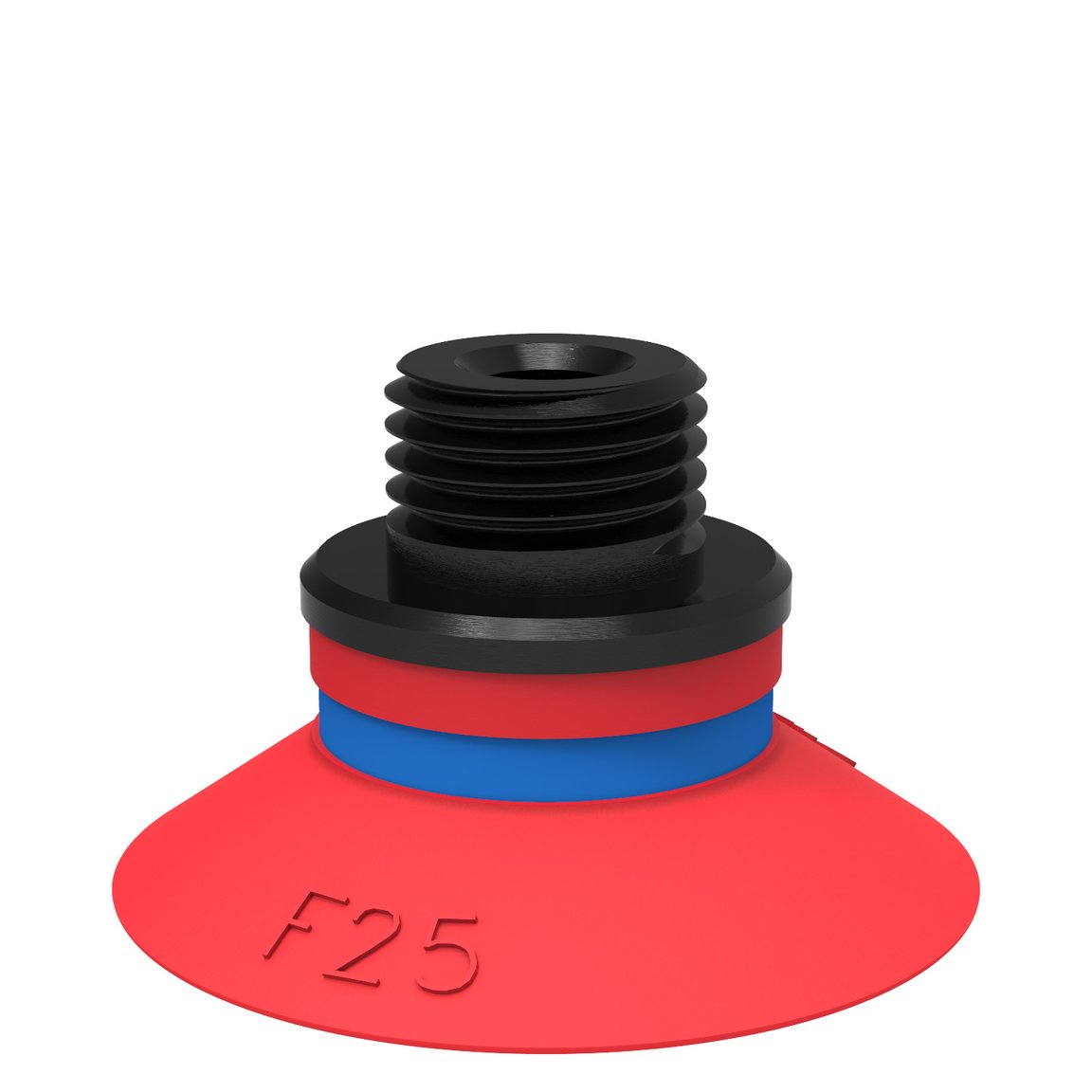 Suction cup F25 Silicone, G1/8" male/M5 female, with mesh filter - 1