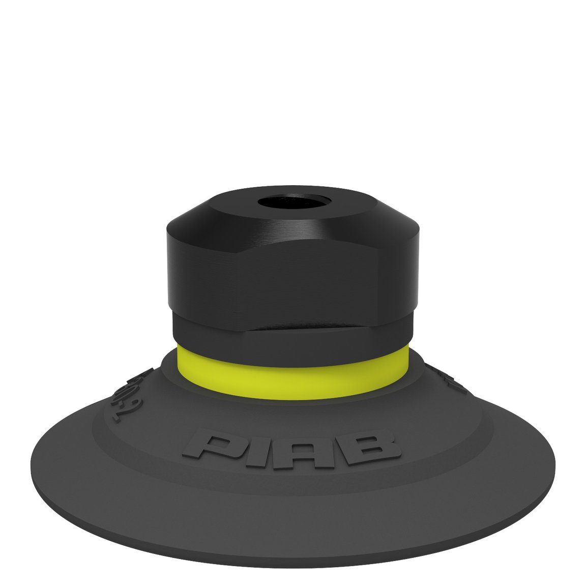 Suction cup F30-2 Chloroprene, M5 female, with dual flow control valve - 1