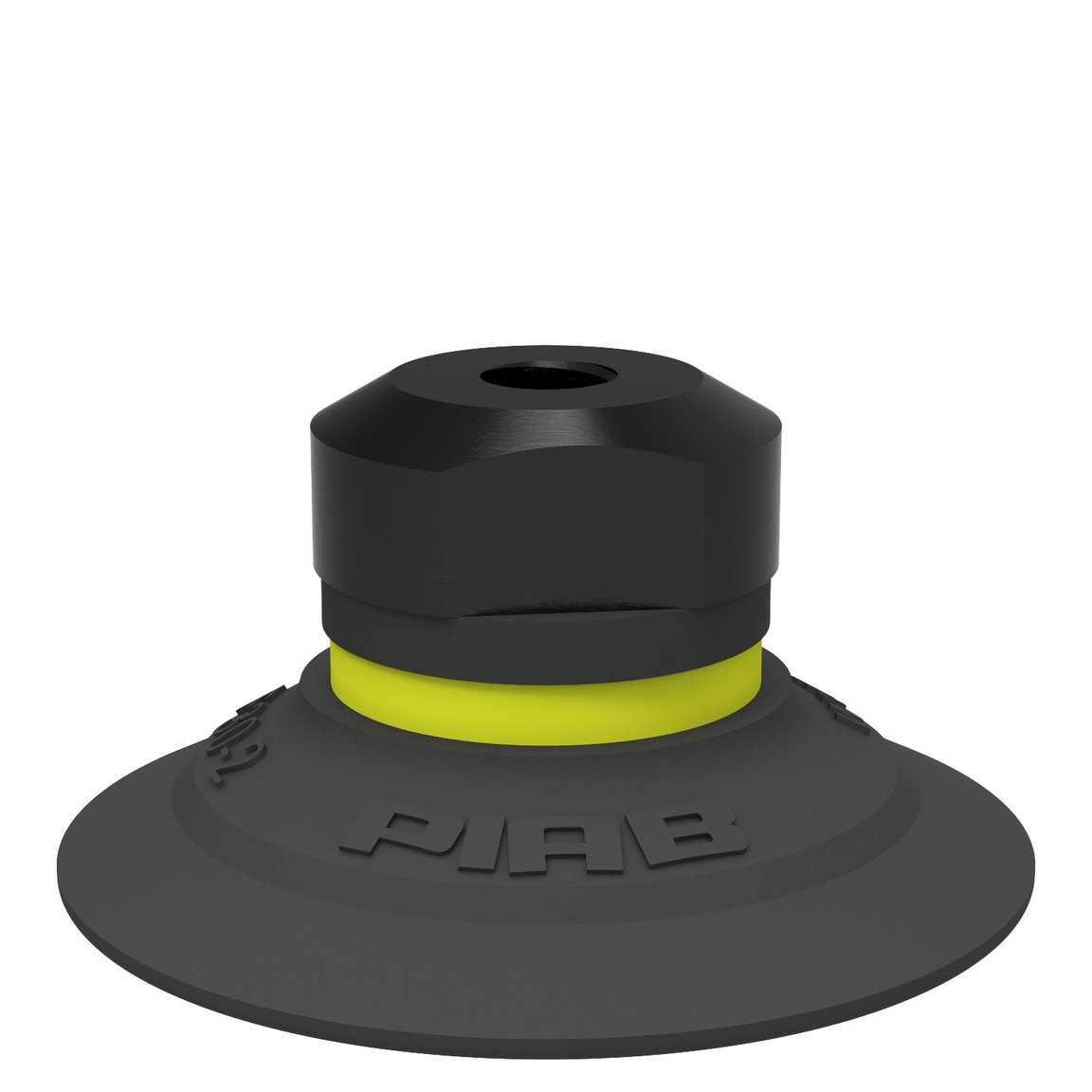 Suction cup F30-2 Chloroprene, M5 female, with dual flow control valve - 1