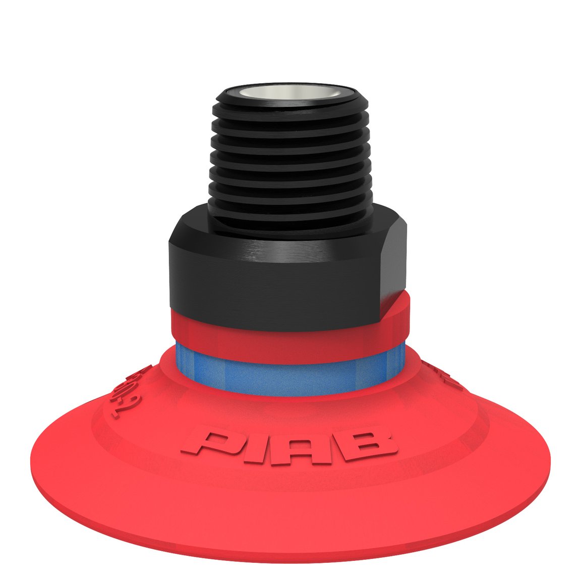 Suction cup F30-2 Silicone, G1/8" male, with mesh filter and dual flow control valve - 1