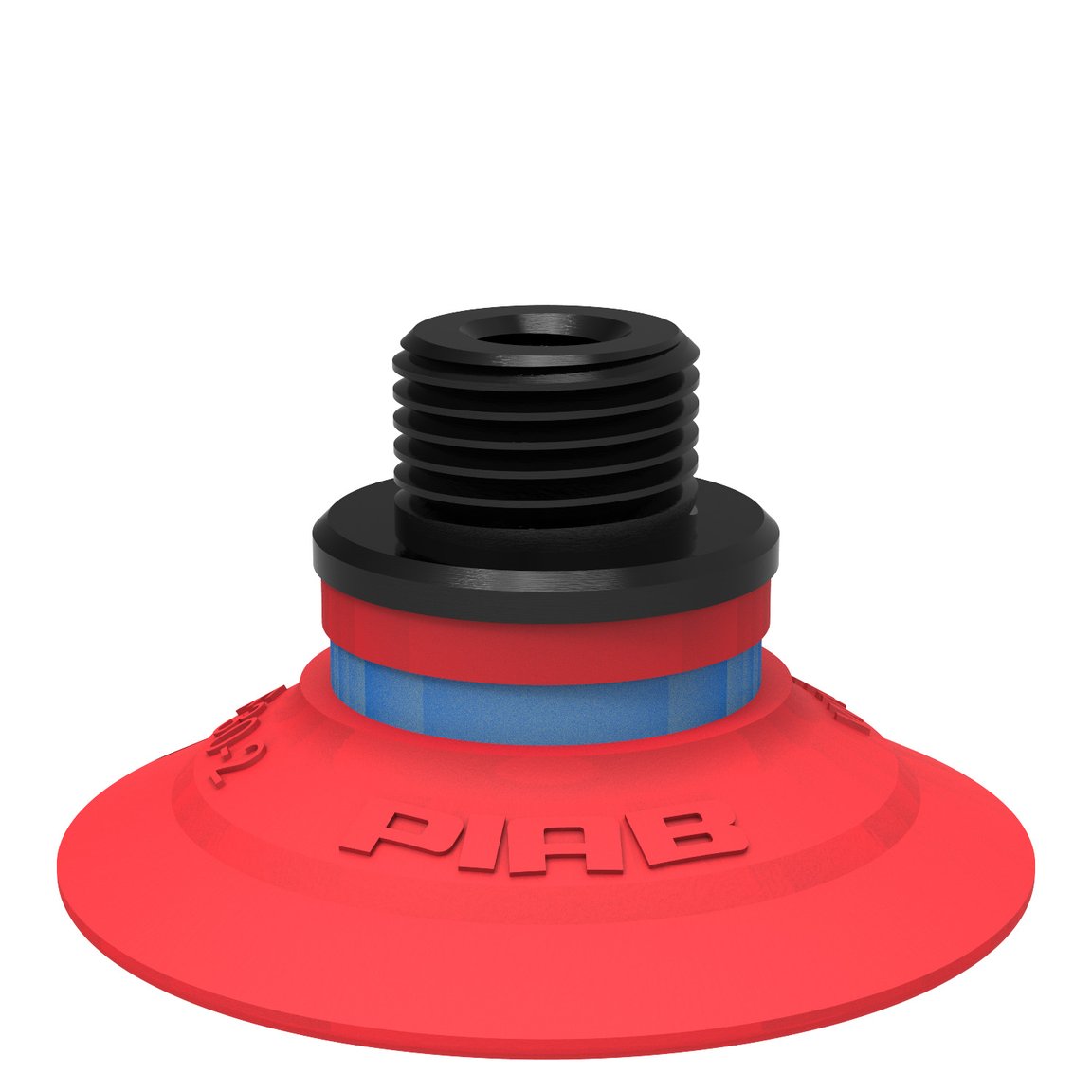 Saugnapf F30-2 Silikon, G1/8" Aussengewinde/M5 Innengewinde, mit Drossel-Rückschlagventil - 1