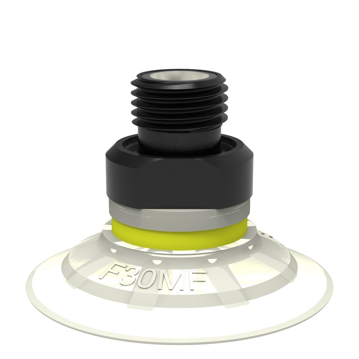Suction cup F30MF Thermoelastic polyurethane, G1/8" male, with mesh filter - 1