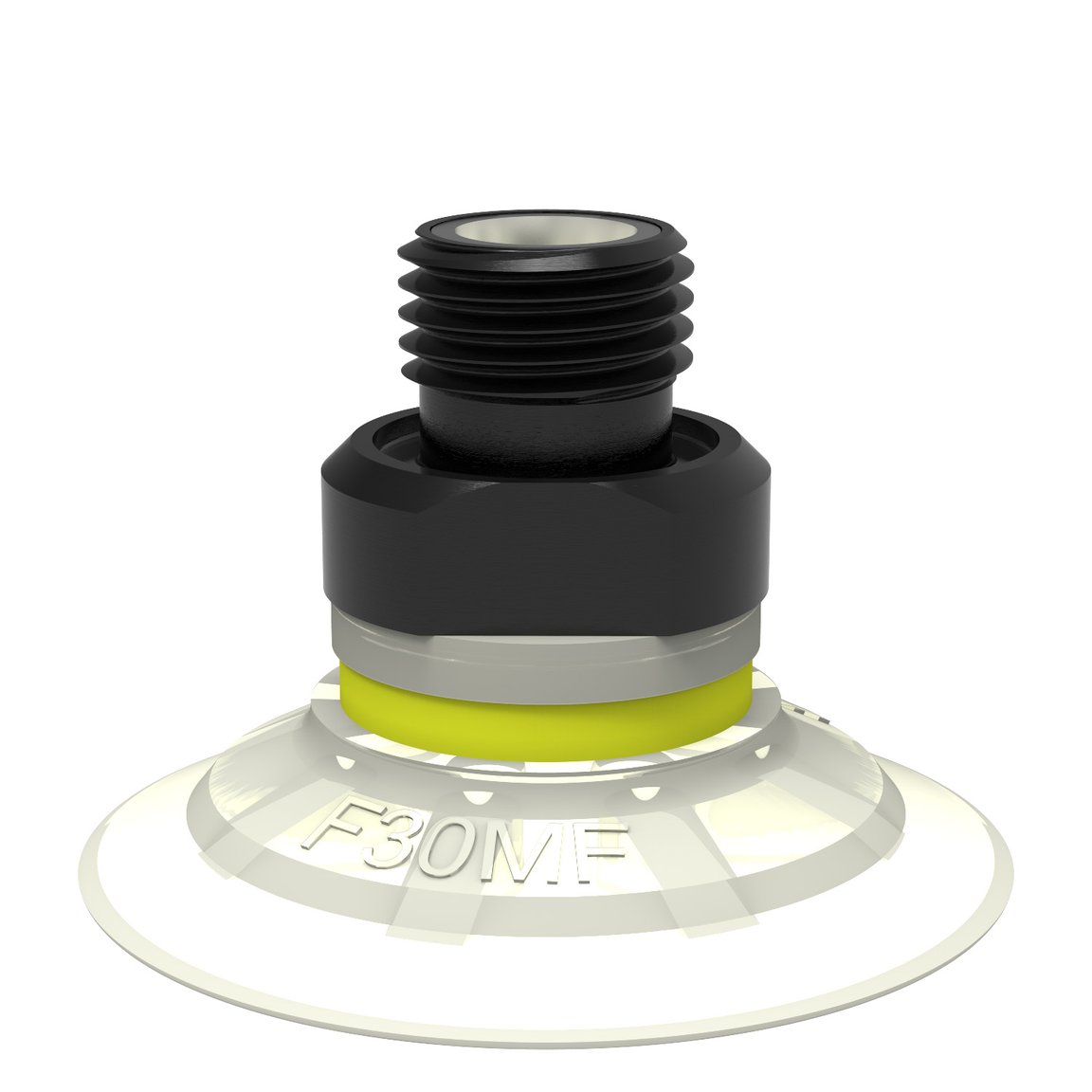 Suction cup F30MF Thermoelastic polyurethane, G1/8" male, with mesh filter - 1