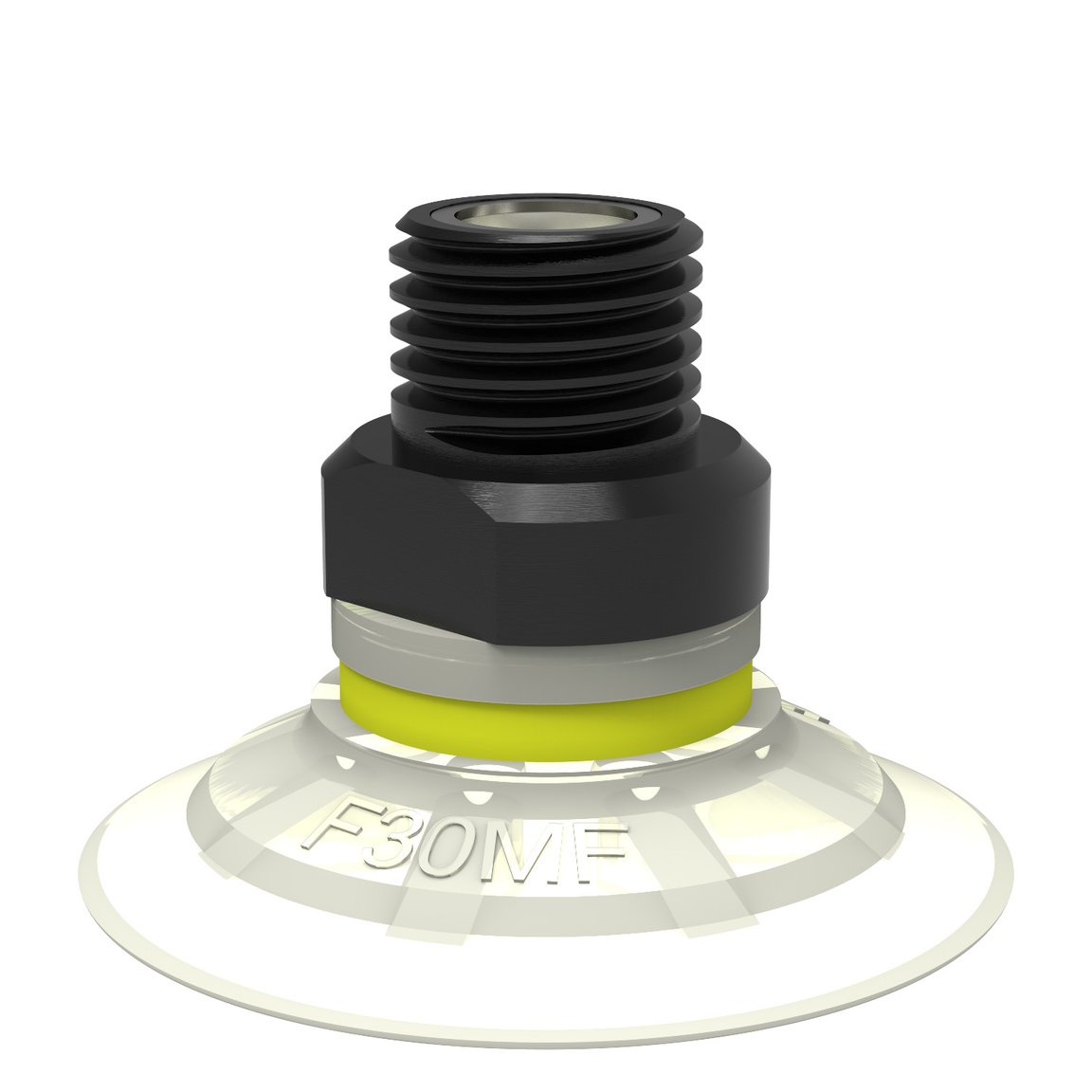 Suction cup F30MF Thermoelastic polyurethane, 1/8" NPT male, with mesh filter - 1