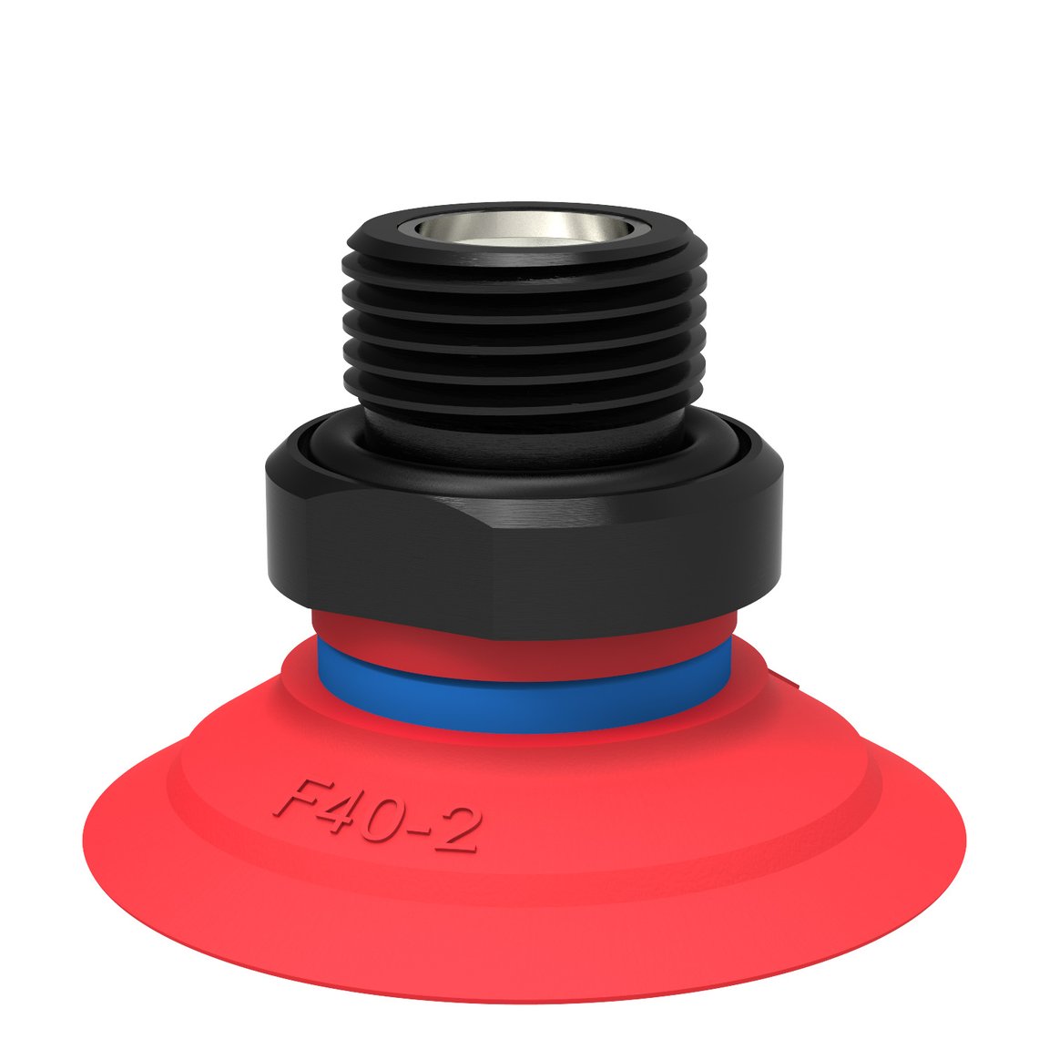 Suction cup F40-2 Silicone, G3/8" male, with mesh filter - 1
