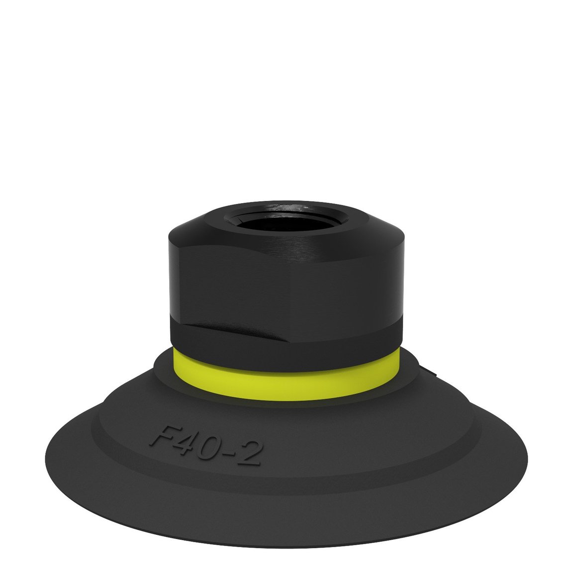 Suction cup F40-2 Nitrile-PVC, 1/8" NPSF female - 1