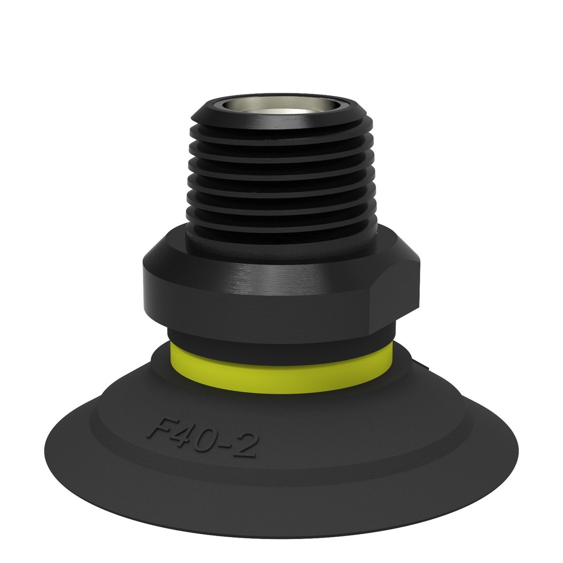 Suction cup F40-2 Nitrile-PVC, NPT3/8" male, with mesh filter