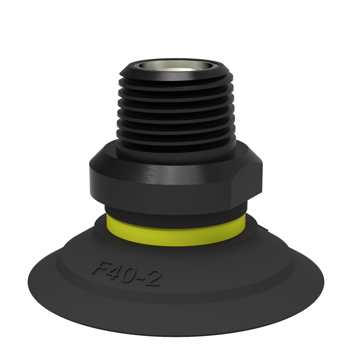 Suction cup F40-2 Nitrile-PVC, NPT3/8" male, with mesh filter - 1