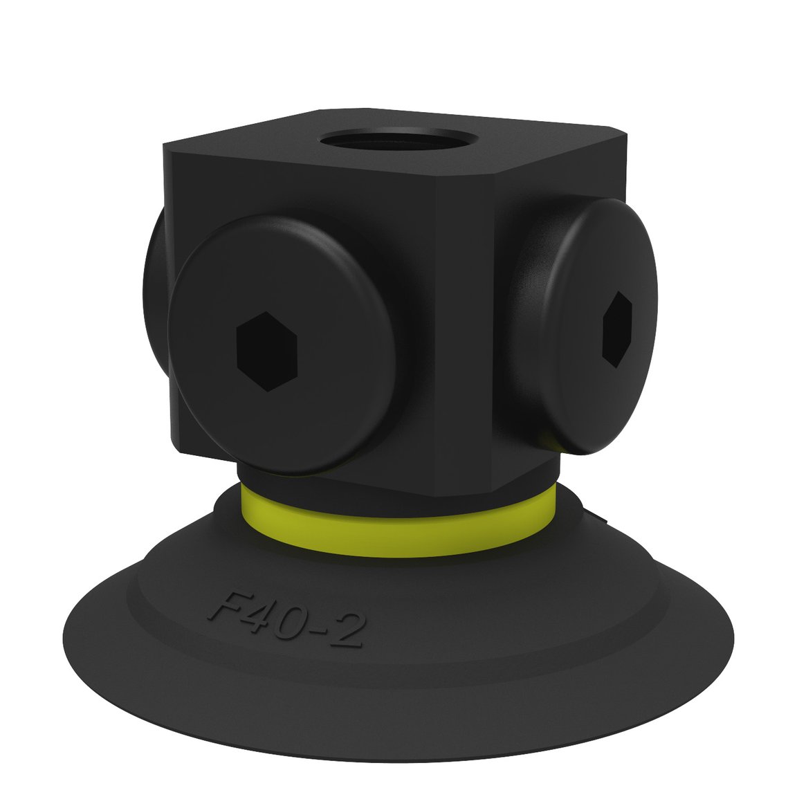 Sugkopp F40-2 Nitril-PVC, 5x1/8" NPSF inv. - 1