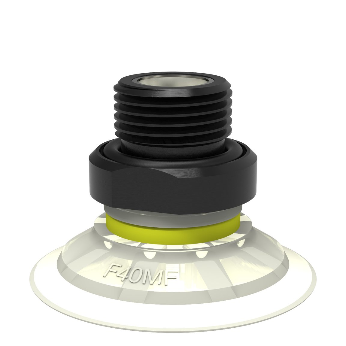 Saugnapf F40MF Thermoplastisches Polyurethan, G3/8" Außengewinde, mit Filtersieb - 1