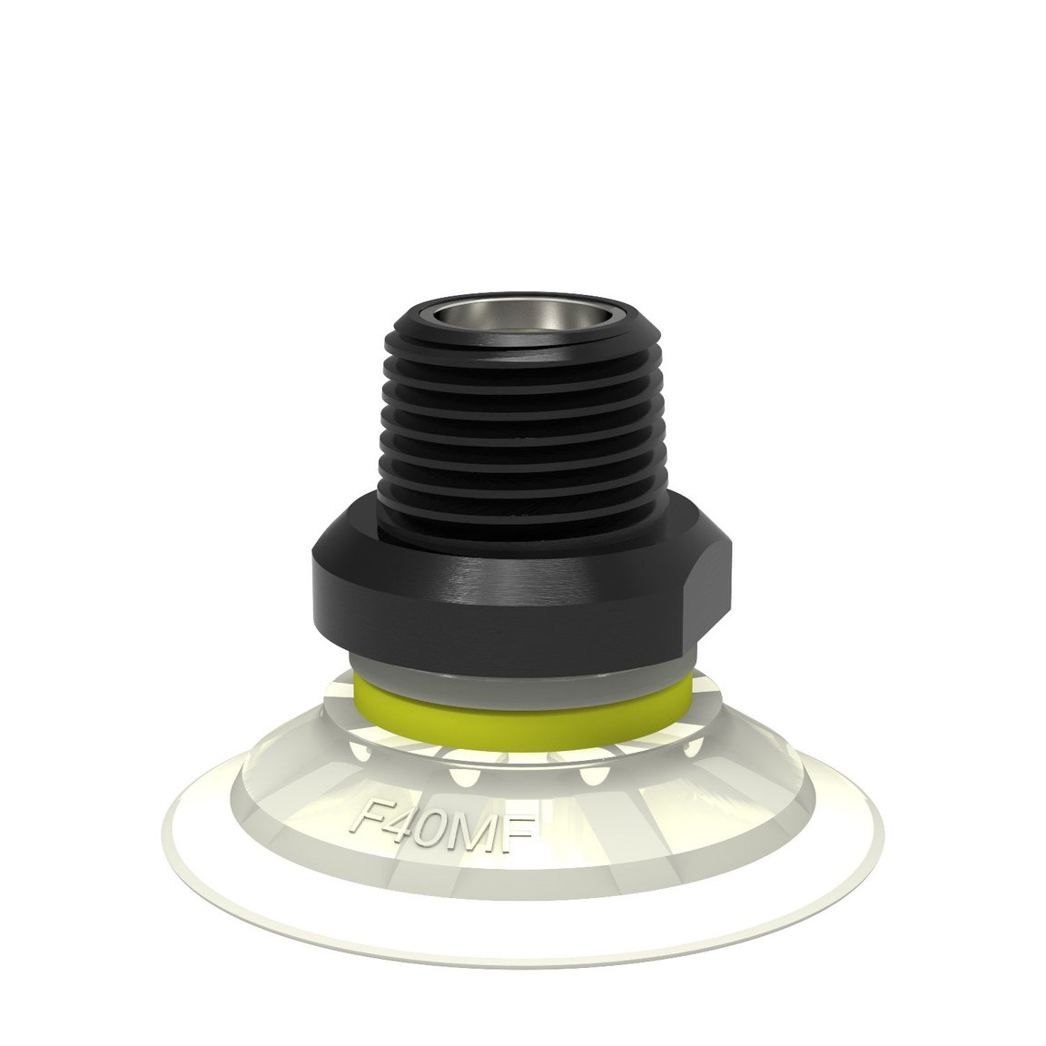 Suction cup F40MF Thermoelastic polyurethane, NPT3/8" male, with mesh filter - 1